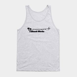 Lockheed Martin Skunk Works Logo (black) Tank Top